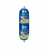 Деликатесен салам за котки Brit Premium by Nature Meat Sausage Chicken & Duck, 180гр.
